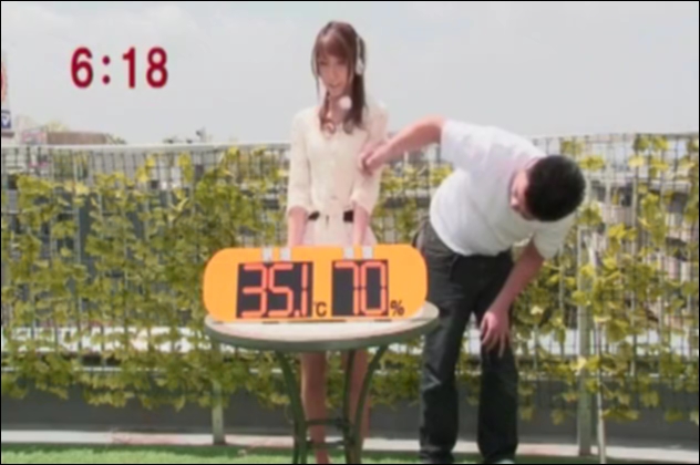 セクハラされるお天気お姉さん