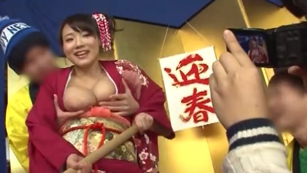 柔らかいおっぱい餅を発見