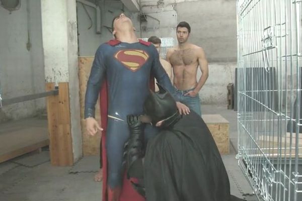 バットマンにフェラチオされて昇天するスーパーマン Batman V Superman