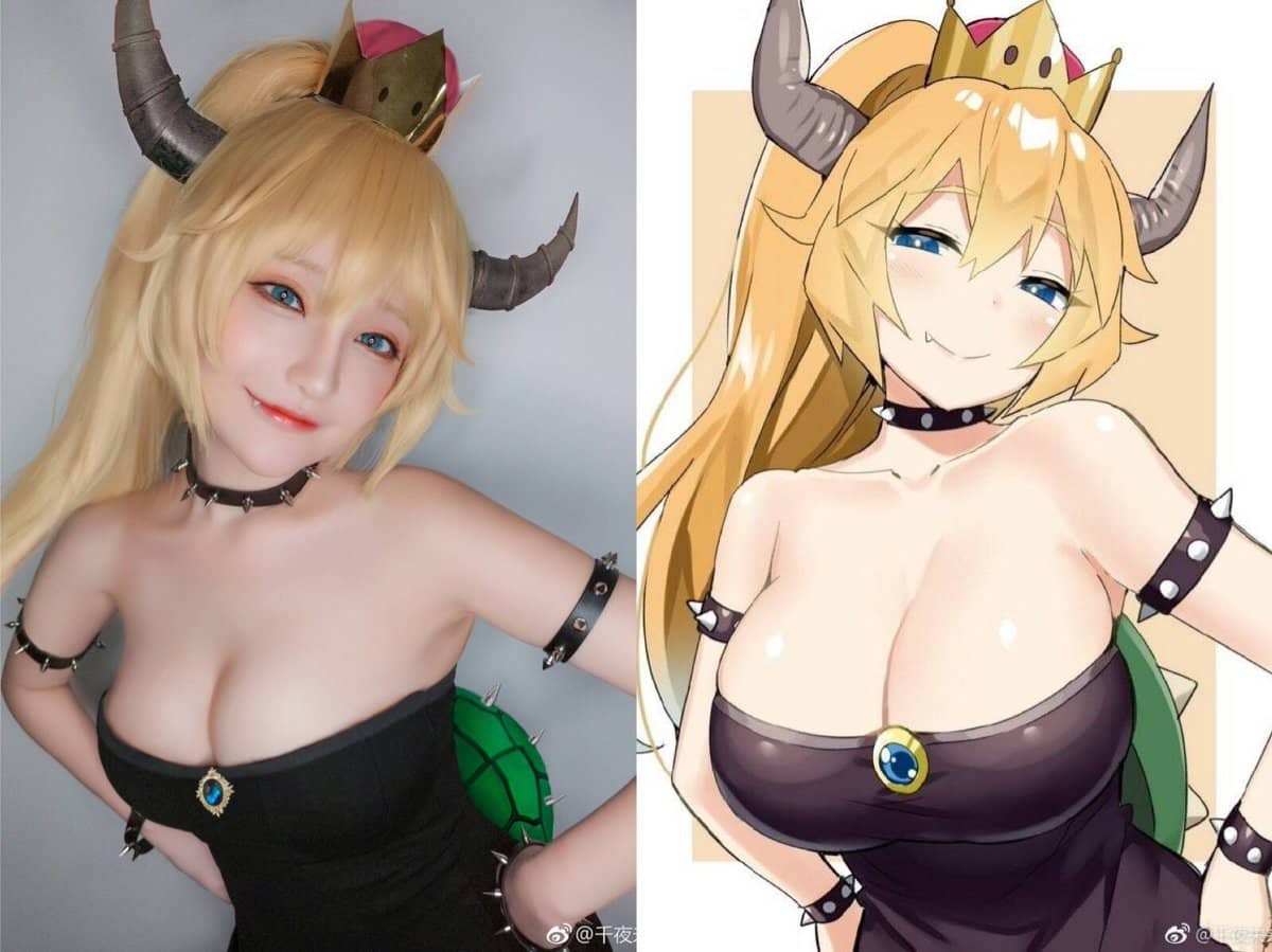 クッパ姫のコスプレをした中国人コスプレイヤーが可愛すぎる 千夜未来