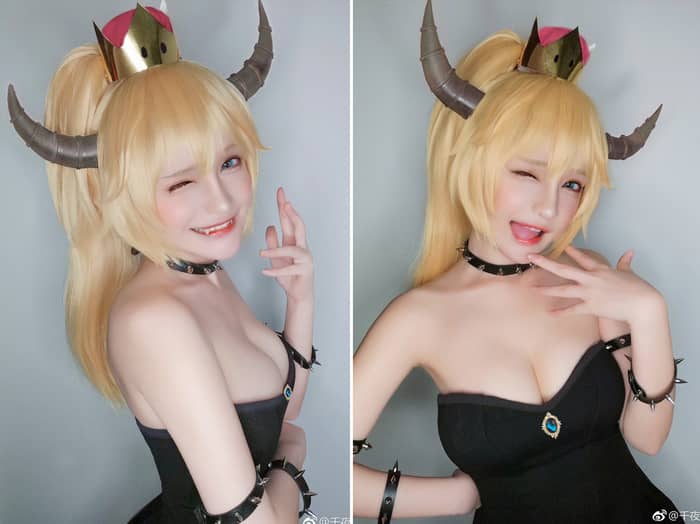 クッパ姫のコスプレをした中国人レイヤーの千夜未来が可愛すぎる