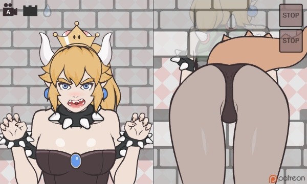 スタート直後のクッパ姫初期画面