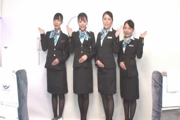 キャビンアテンダントがアナル見せで接客してくれる航空会社 ケツ穴御開帳ファーストエアライン あけみみう 浜崎真緒 今井麻衣 伊東紅蘭 陽木かれん