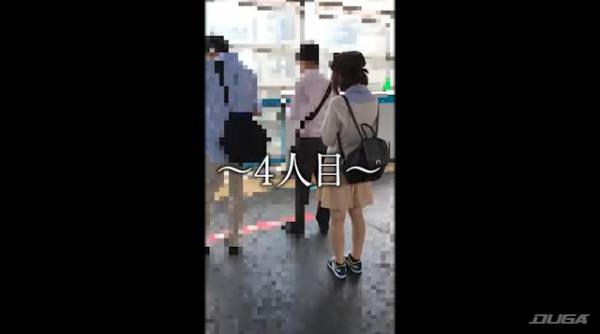 四人目のターゲットはベレー帽を被ったハート柄綿パンのロリっ子