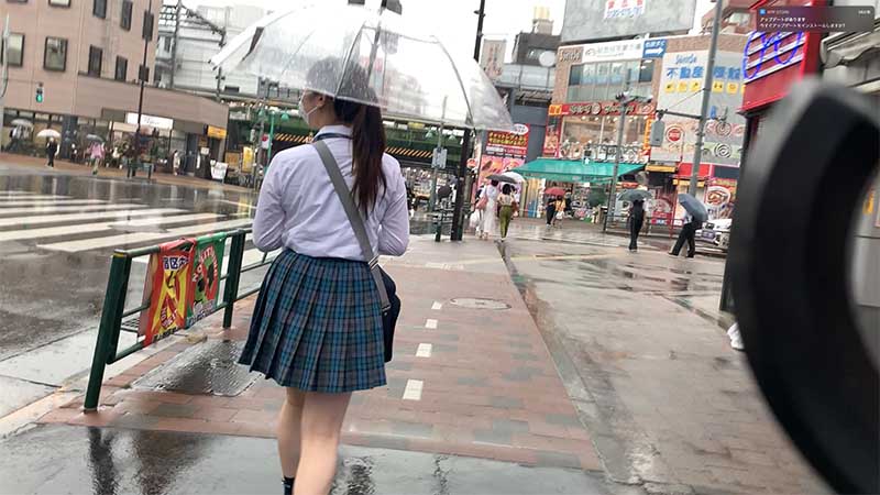 [4K]巨乳JKちゃんに仕掛けたカメでフロントもろ差しに成功！！-001