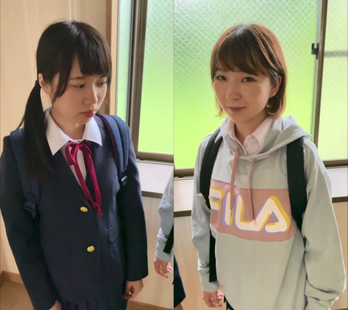 【交渉痴漢③】佐○市の純朴JK2人組に市の公共施設の空き部屋で生中出し&ぶっかけ2連発-003