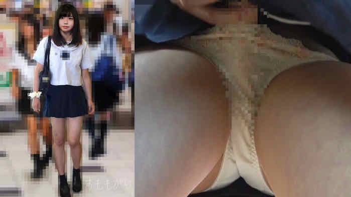 【電車痴漢】デカ乳パイパン美少女に中出し痴漢!乳首もクリも鬼責めで下半身ヌレヌレ後に美麗ワレメ肉棒ブチ込み中出しやり逃げ-005