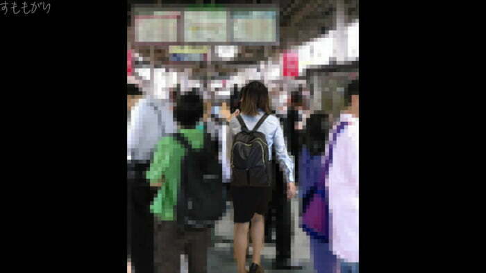 【電車痴漢】ハーフ顔美人OLに卑劣中出し!手淫に大量潮吹きの敏感な下半身にパンスト破り無理やり挿入でガクガク脳イキ状態に-00001