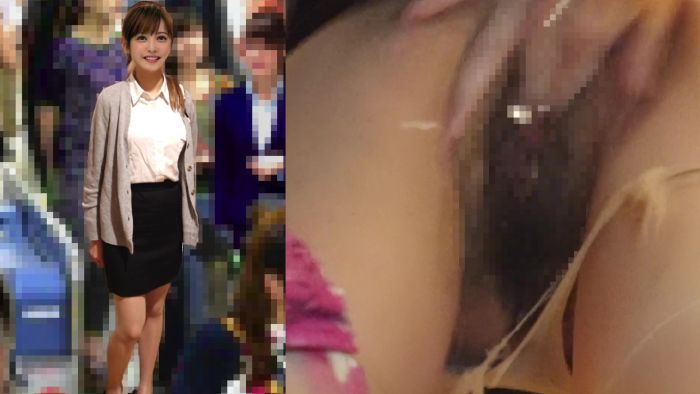 【電車痴漢】エロいスーツOL美女に鬼畜中出し陵●!大量潮吹きで下半身びしょ濡れ電車内痴漢-007