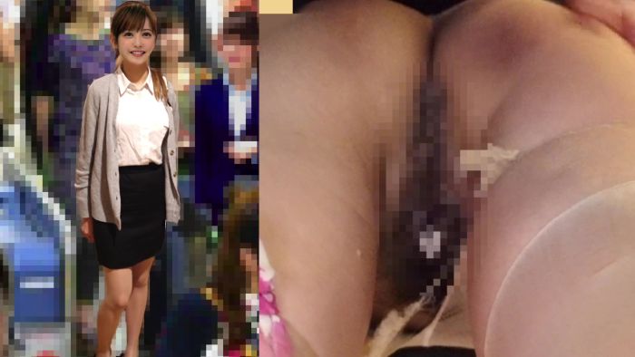 【電車痴漢】エロいスーツOL美女に鬼畜中出し陵●!大量潮吹きで下半身びしょ濡れ電車内痴漢-010