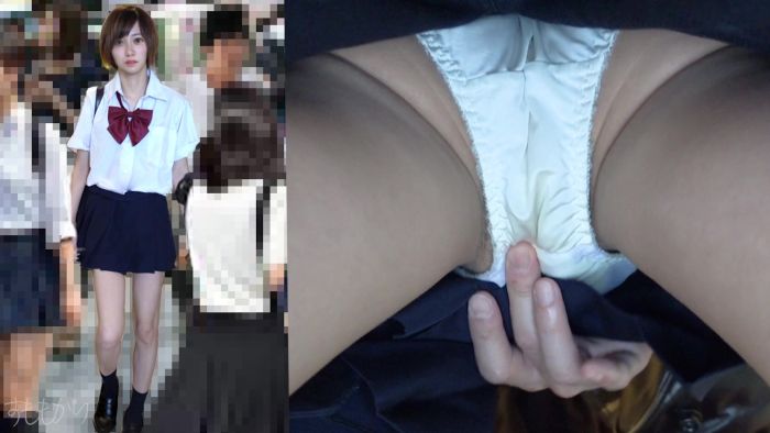 【電車痴漢】全身性感帯な美少女に中出し痴漢!美乳鬼責め下半身ヌレヌレのワレメに肉棒ブチ込みたっぷり中出し-004