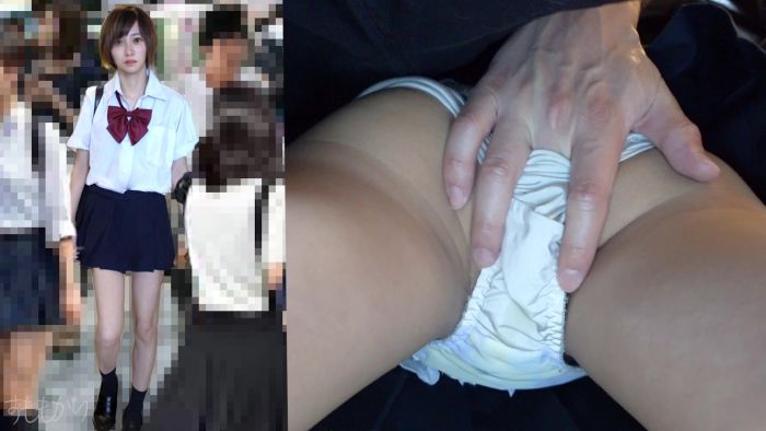 【電車痴漢】全身性感帯な美少女に中出し痴漢!美乳鬼責め下半身ヌレヌレのワレメに肉棒ブチ込みたっぷり中出し-006