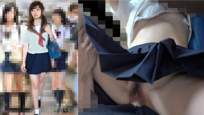 【電車痴漢】潮吹き美乳美少女がお漏らしで下半身びしょ濡れでヌレヌレま●こに肉棒ブチ込みたっぷり中出し-010