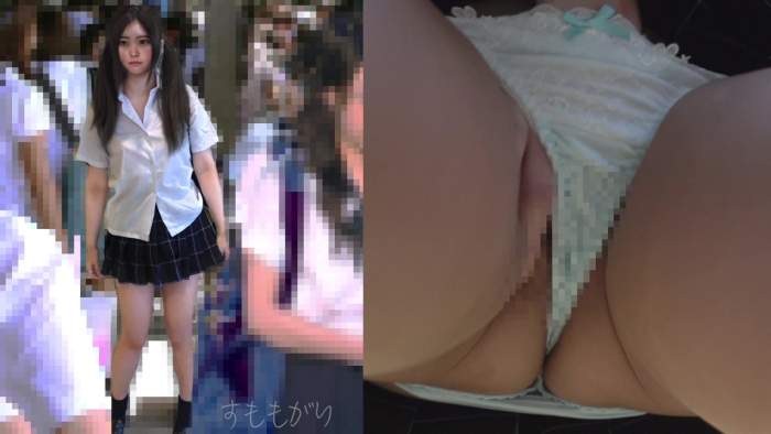 【電車痴漢】敏感潮吹き鬼いき美少女に大量中出し!キツキツま●こに肉棒ねじ込み猛烈ピストン中出し-004
