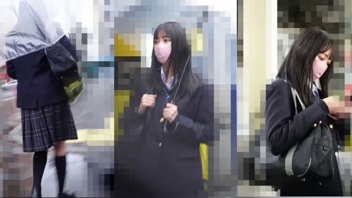 【電車痴漢 #17】《アイドル級マスク美女子●生》SNSで釣れた激カワちゃんに極長チンポで子宮内受精間違いなしの中出し-002