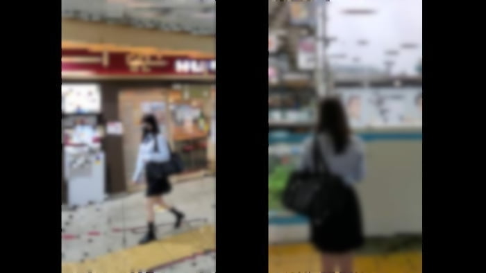 【電射男024】小柄純白レースパンティの女子校生に悪戯!-001