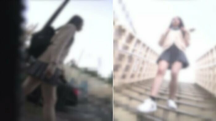 【路線バス痴かん動画17】SS級黒髪アイドルルックカワ(・∀・)イイ!!細身パイパン大量潮吹きお漏らし美少女!-001
