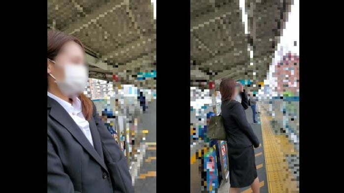 【電射男026】リス顔OLを集団痴かん!嫌がる表情が妙に抜ける...-001