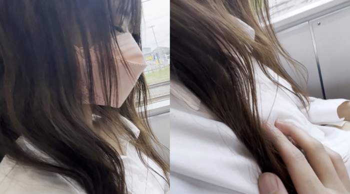 電車お触り18 可愛すぎておじさん大興奮!!夏休み中に触られちゃうコ!!!-002