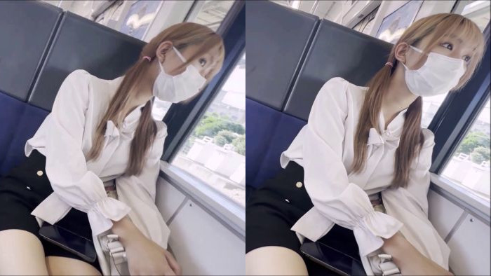 電車お触り32 めっちゃ美味しそうなコがいたので美脚をさわさわ、柔らかおっぱいをひたすら揉んでます。。正直イキそうでした。-002