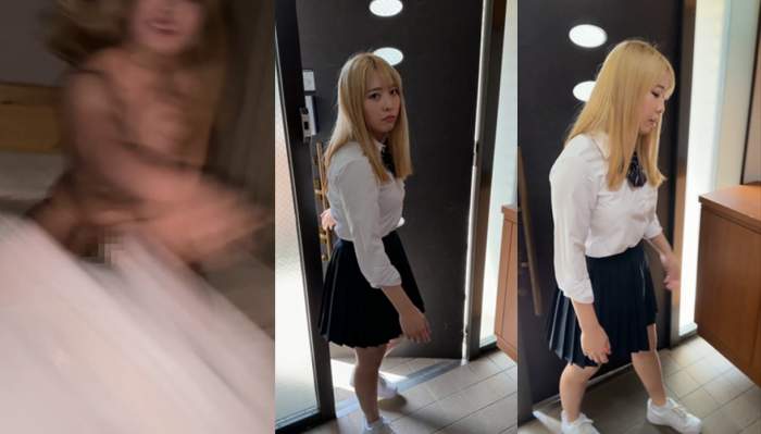 【昏○姦失敗】【ハメ中に覚醒】ダイナマイトボディ金髪JK③妹 お風呂・制服オナ・おねんねいたずら等家庭内盗撮→昏●姦失敗→修羅場-009