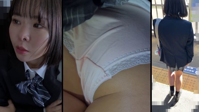 【触10】【手首を掴まれ大ピンチ】小柄な巨乳Kを粘着追跡、涙目で下車する衝撃の結末-001