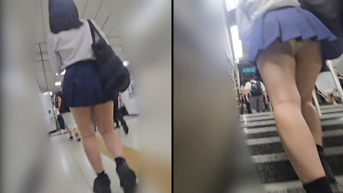痴かん狂信者 #111【★4】黒髪ミニスカ娘のむっちり太もも、ハリのある巨尻を撫でまわし、Pずらして指入れ。降車後追跡逆さ撮りま-002